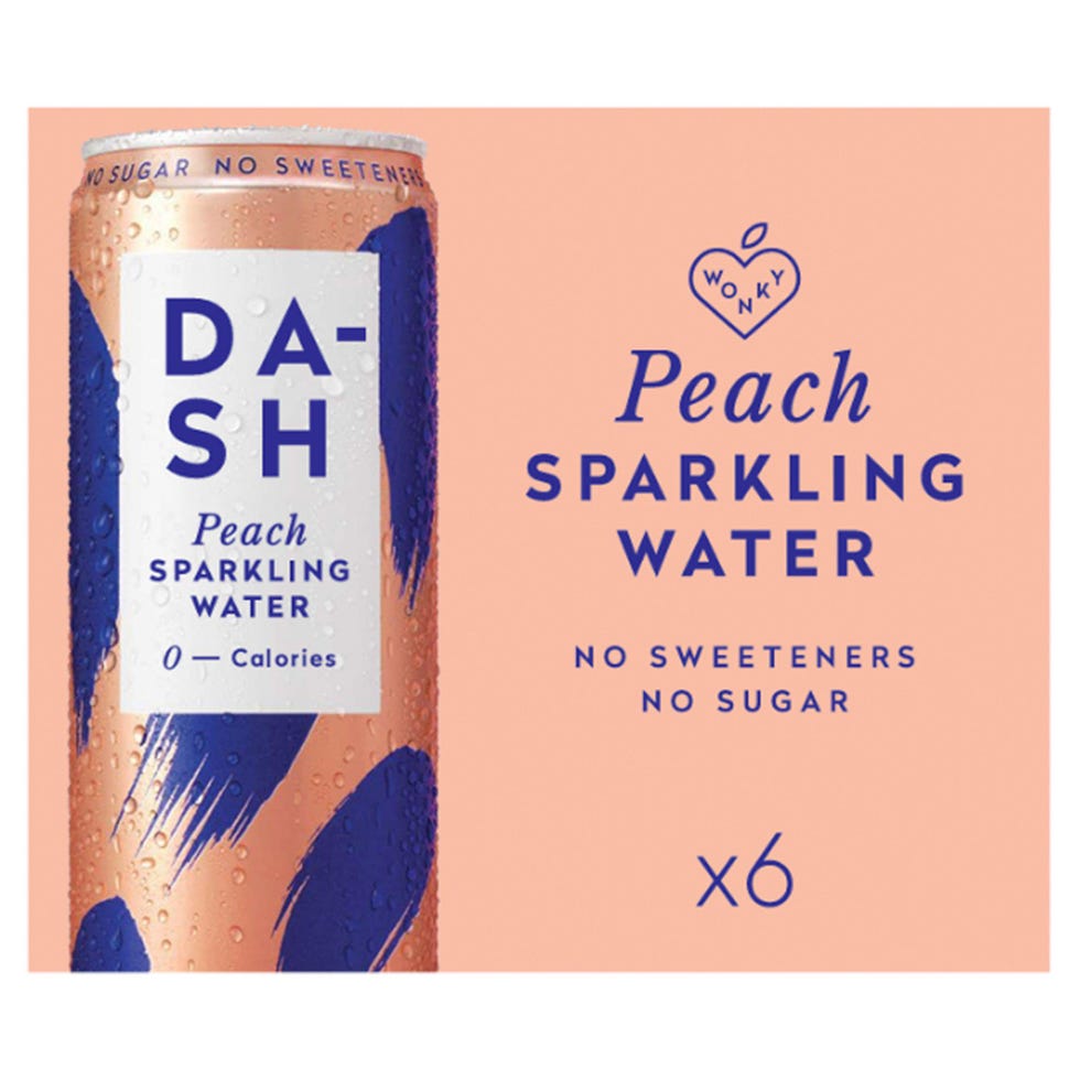 Dash Peach Sparkling Water 6x330ml