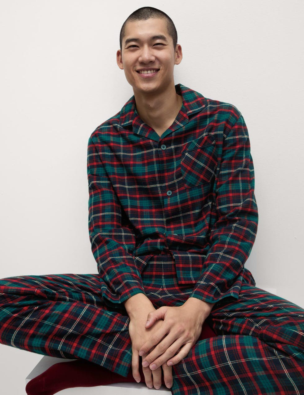 Men's Classic Checked Family Christmas Pyjama Set