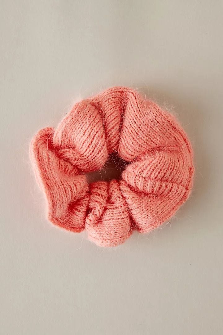 Knitted hair tie