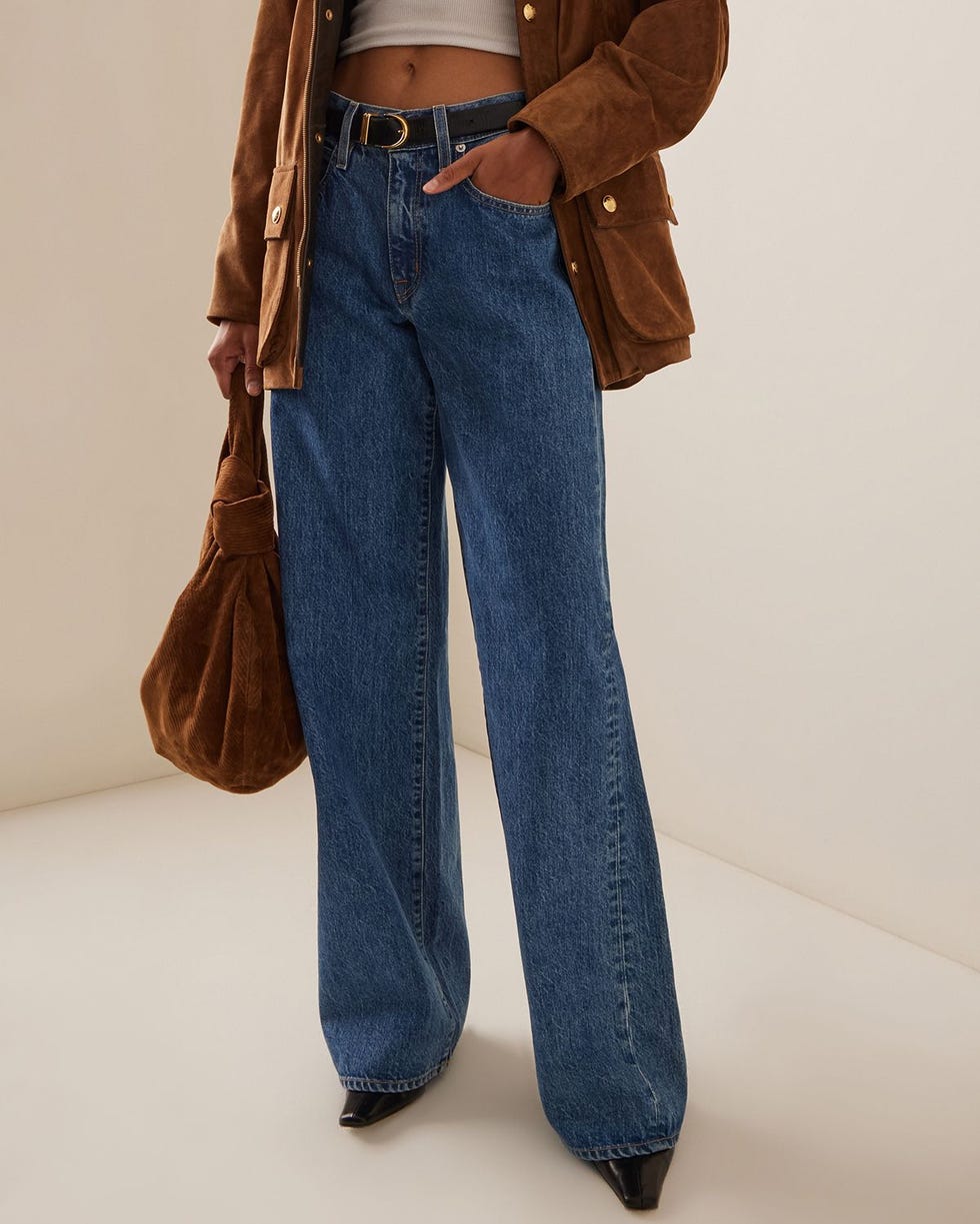 Mica Rigid Low-Rise Wide-Leg-Jeans