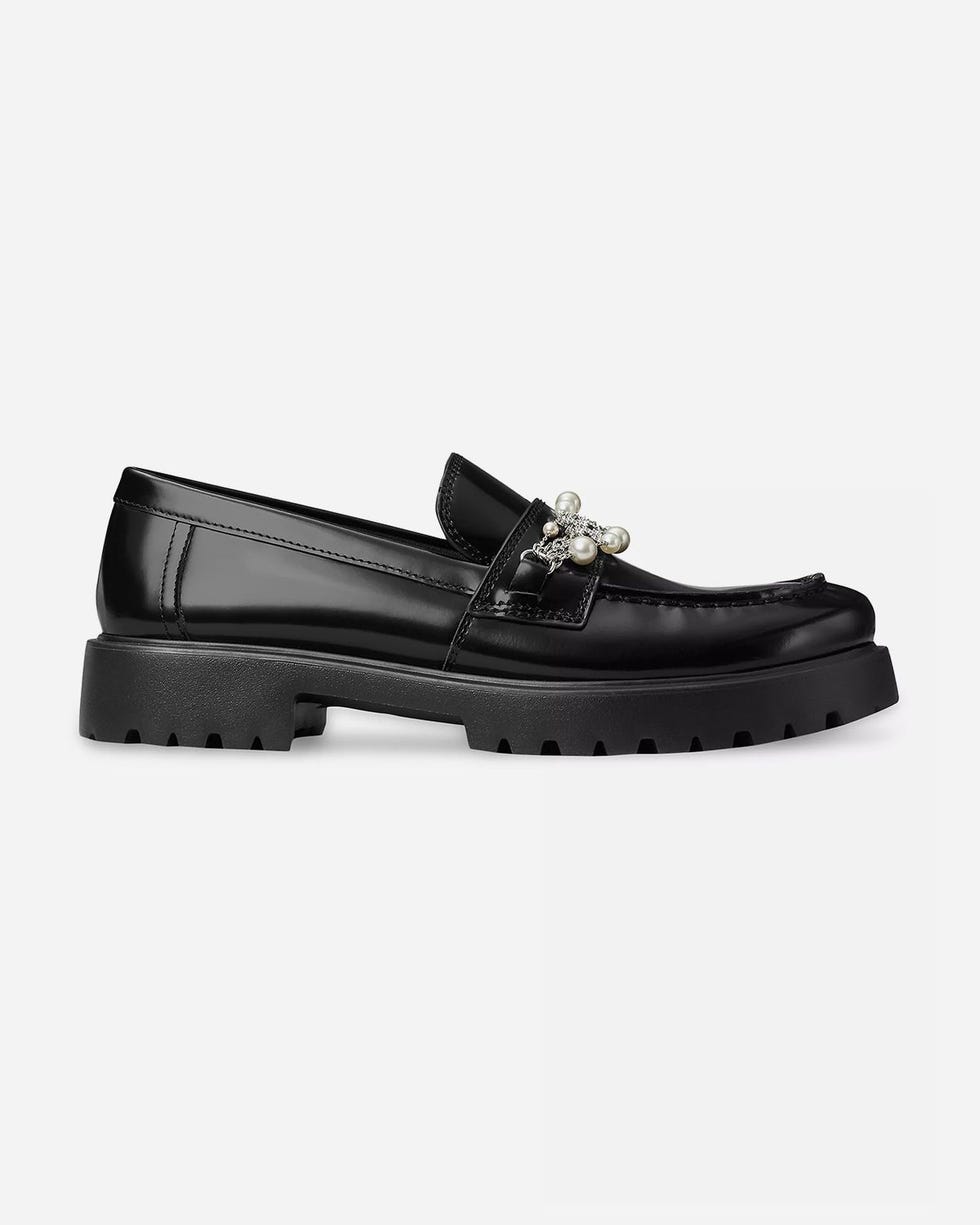 Verzierter klassischer Loafer mit Lug-Schnürung