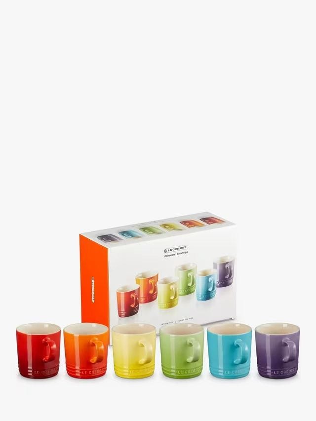 Stoneware Rainbow Mugs