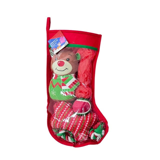 Dog Toy Stocking Gift Set