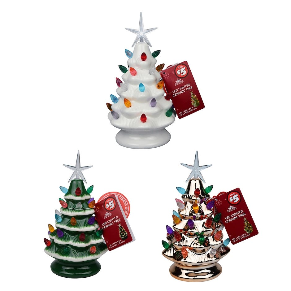LED Lighted Ceramic Tree