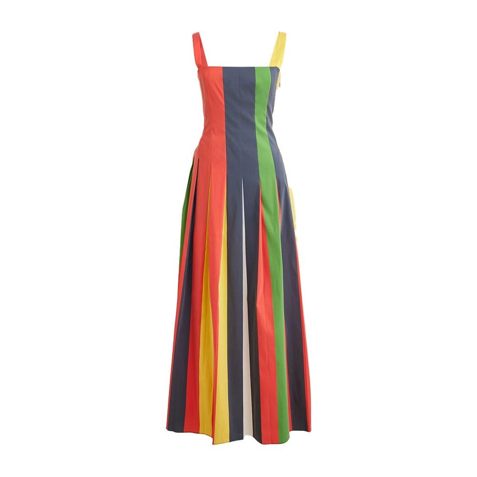 Christopher John Rogers X  J.Crew pleated dress