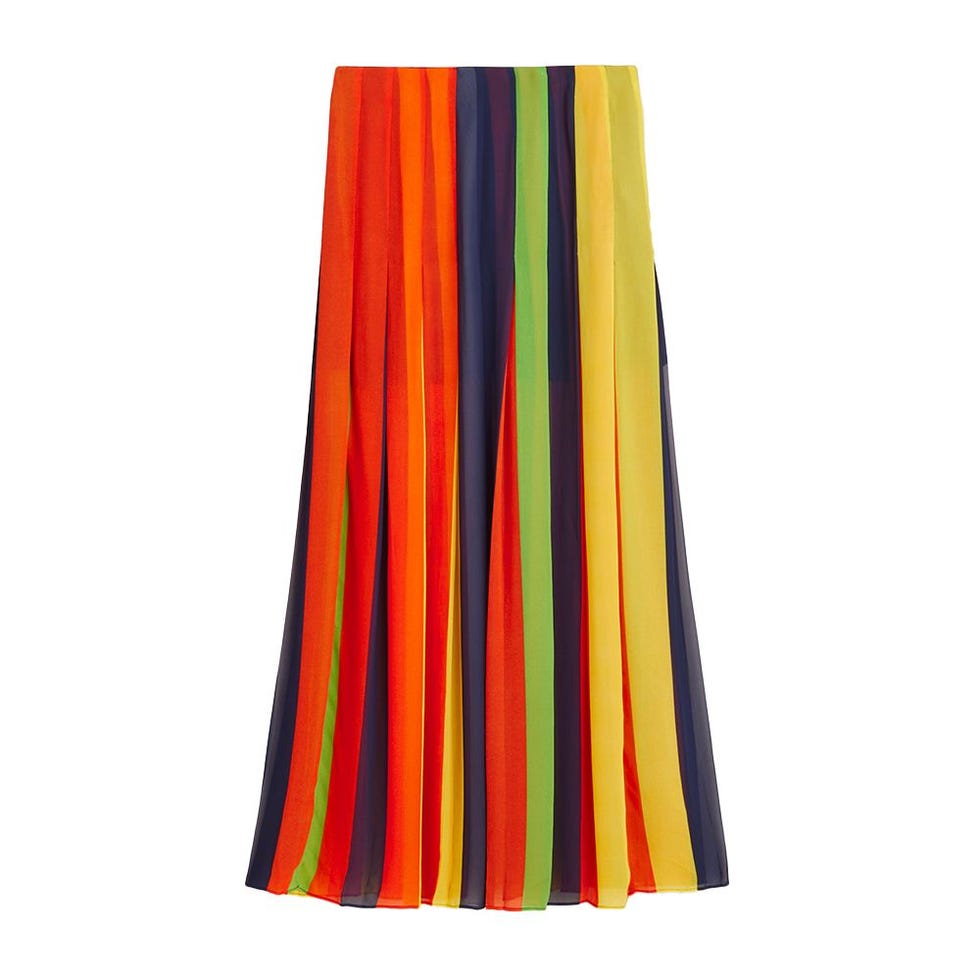 Christopher John Rogers X J.Crew pleated maxi skirt