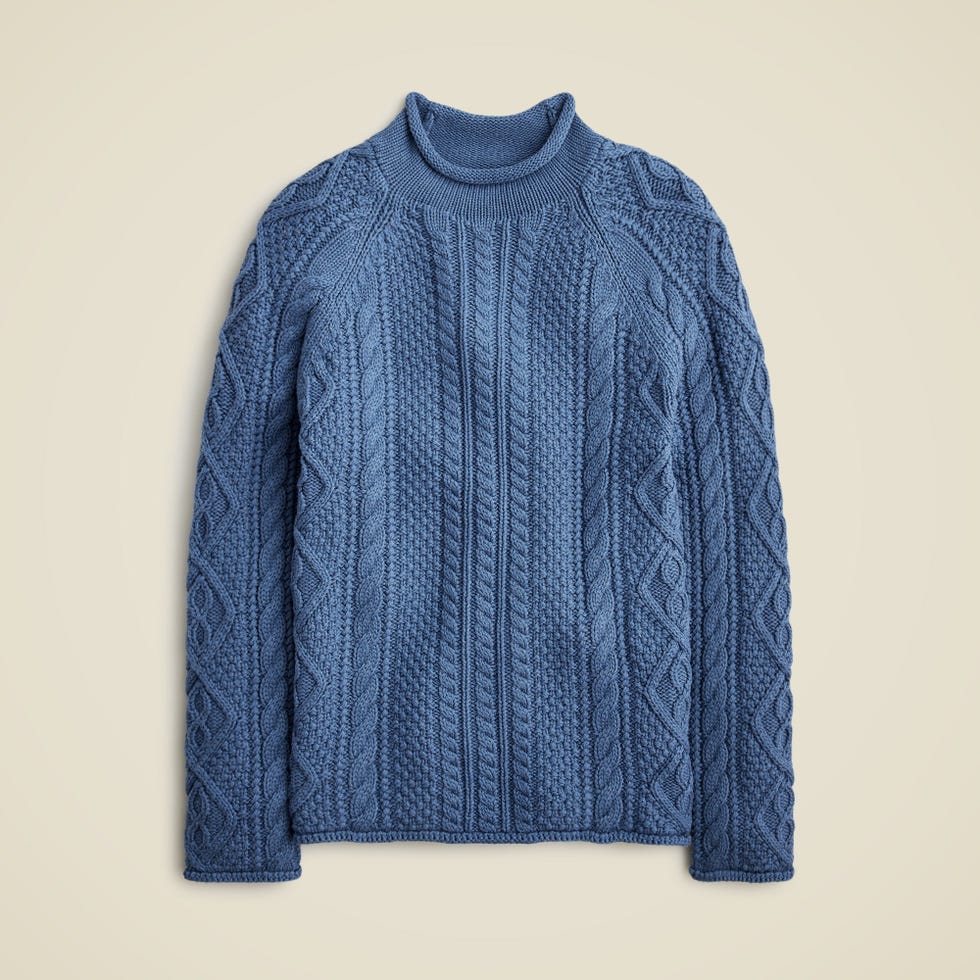 Cotton cable-knit Rollneck™ sweater