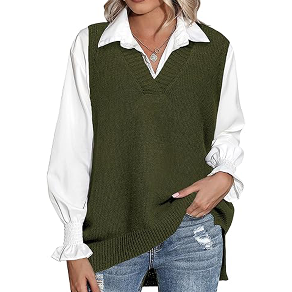 Oversized Sweater Vest