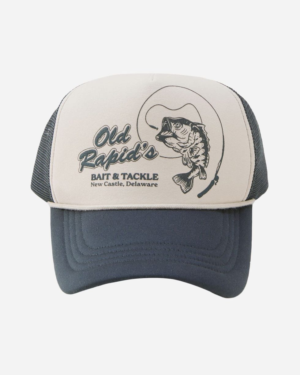 Trucker hat with 70s style graphics