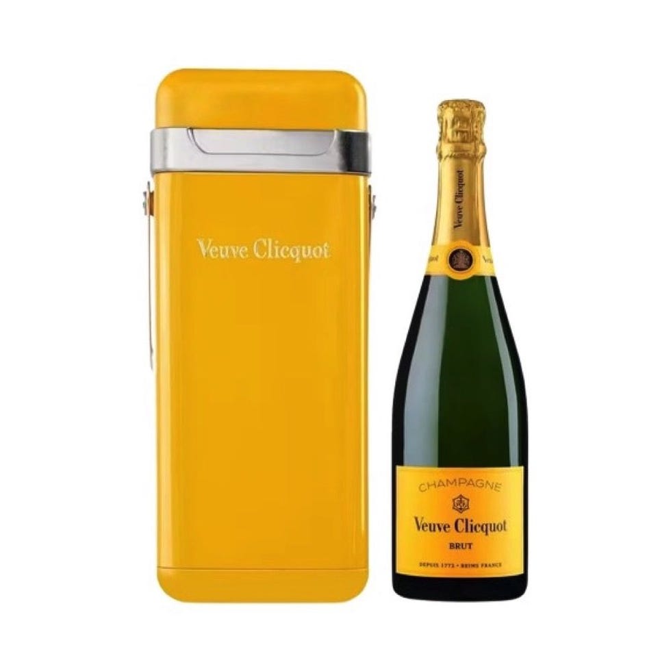 Yellow Label Brut Champagne with Cooler