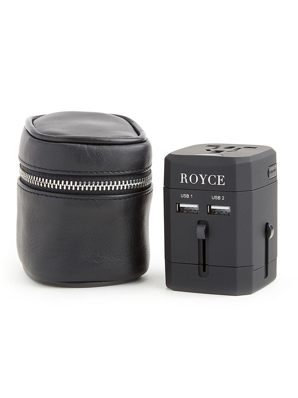 Travel Adapter & Leather Case