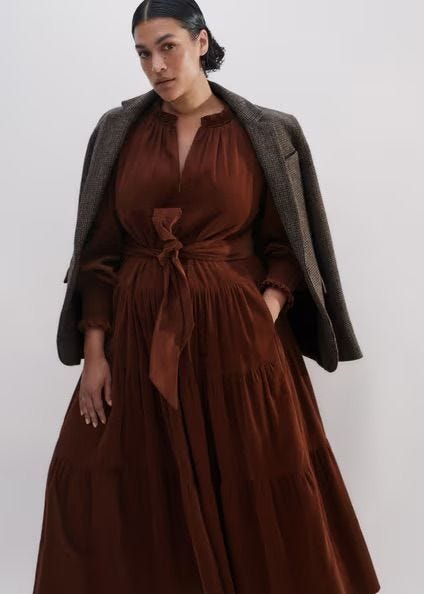 Soft Cord Maxi Dress + Belt