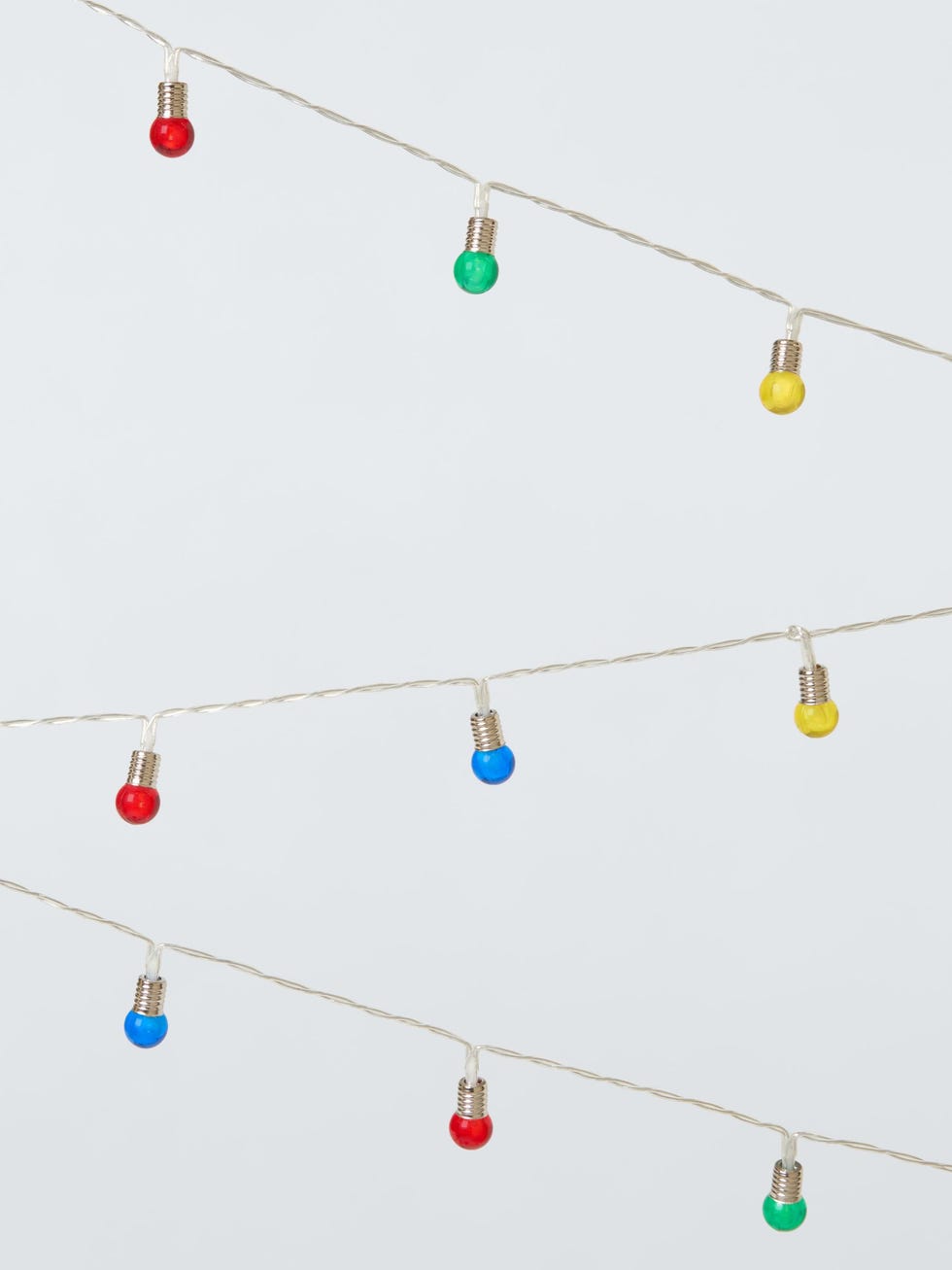 Battery Operated 20 Bare Bulb LED Lights  Multi