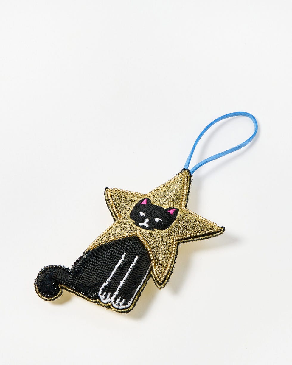 Magic Star Cat Beaded Christmas Tree Decoration