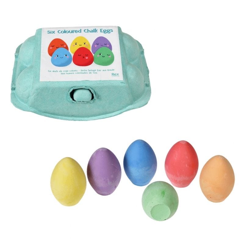 Coloured Chalk Eggs