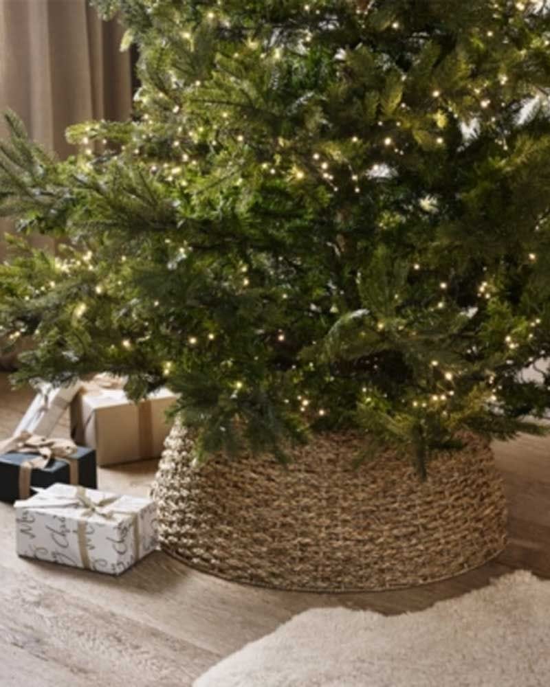 Seagrass Braided Christmas Tree Skirt