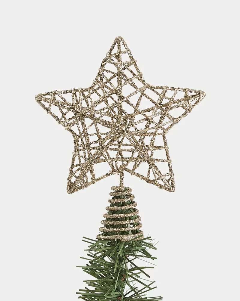 Glitter Wire Mini Star Tree Topper