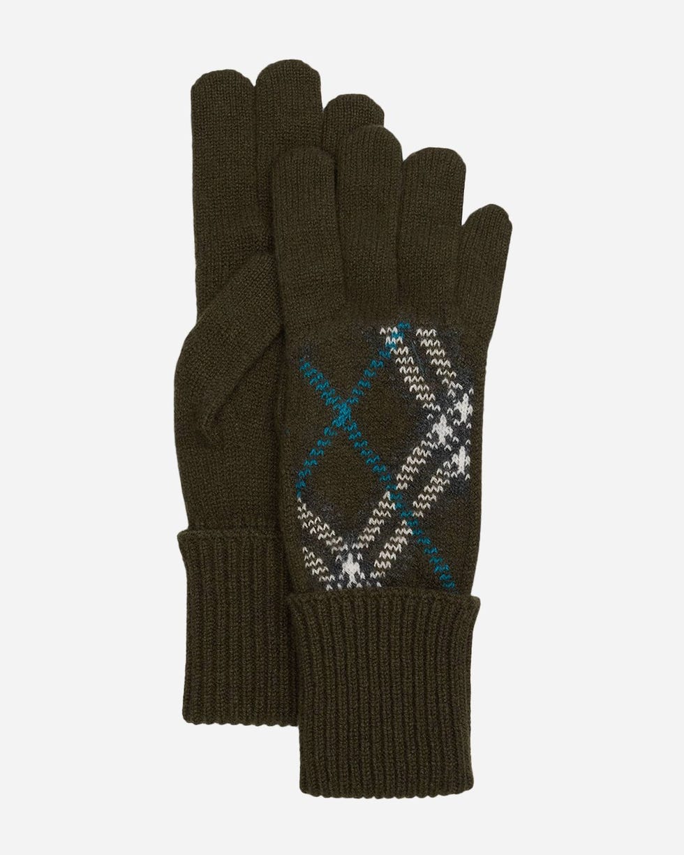 Bias Check Cashmere Knit Gloves