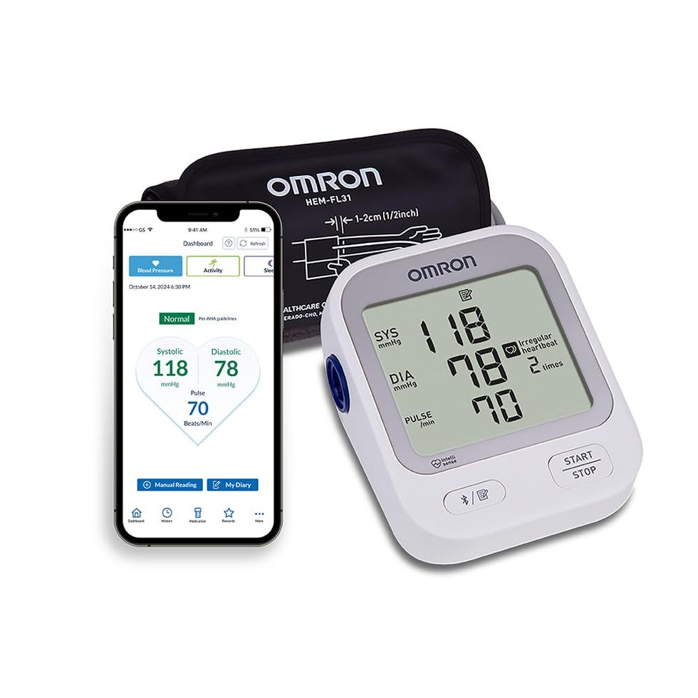 Silver Upper Arm Blood Pressure Monitor
