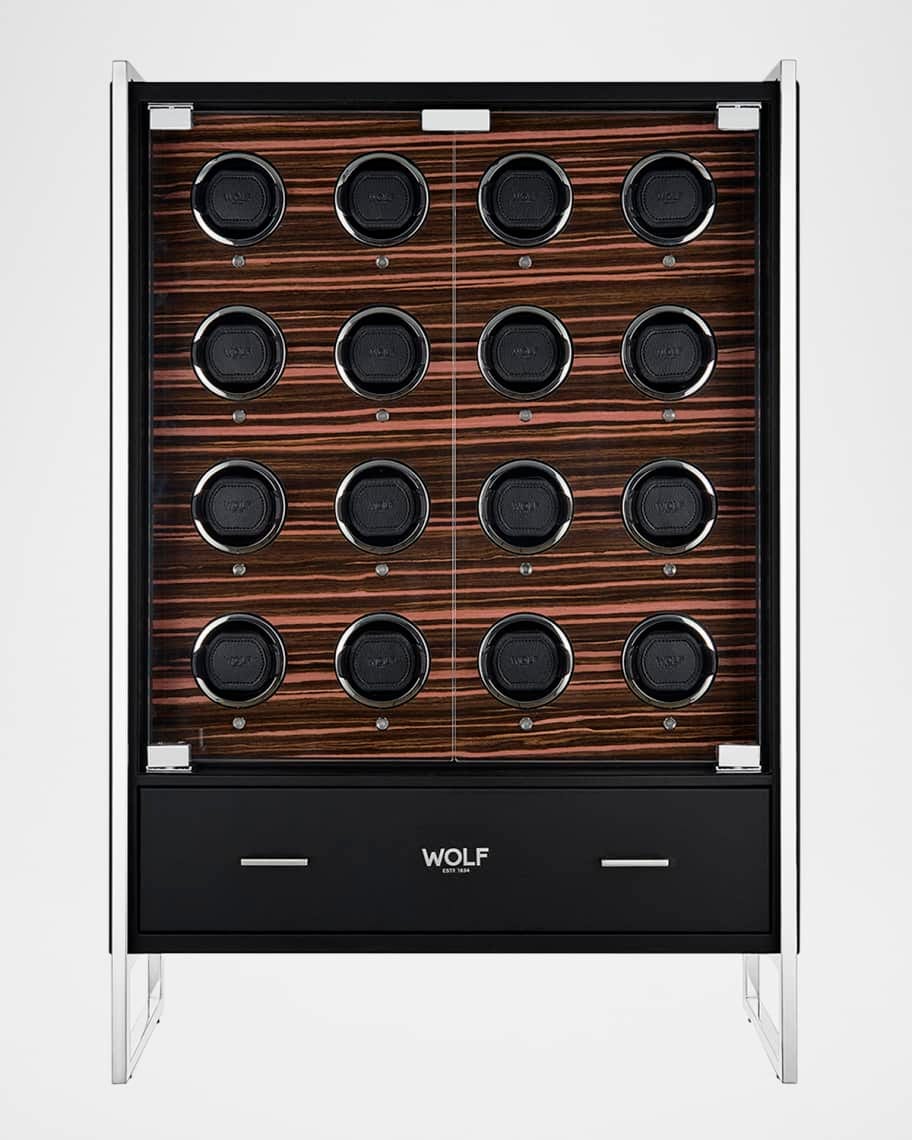 Roadster 16-Piece Watch Winder Cabinet