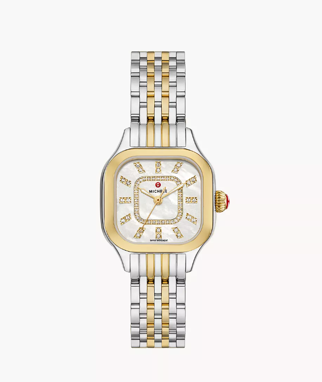 Meggie Two-Tone 18K Gold-Plated Diamond Dial Watch