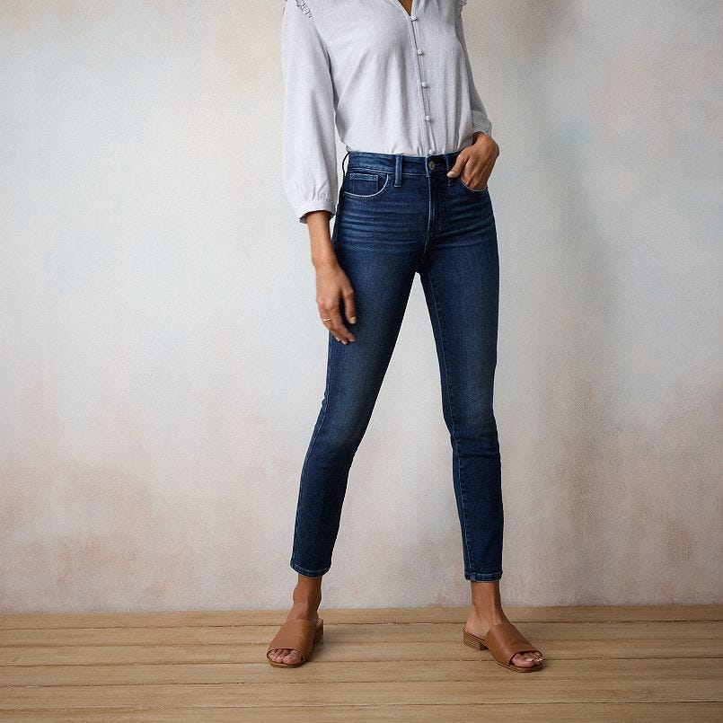 High Rise 5-Pocket Skinny Jeans