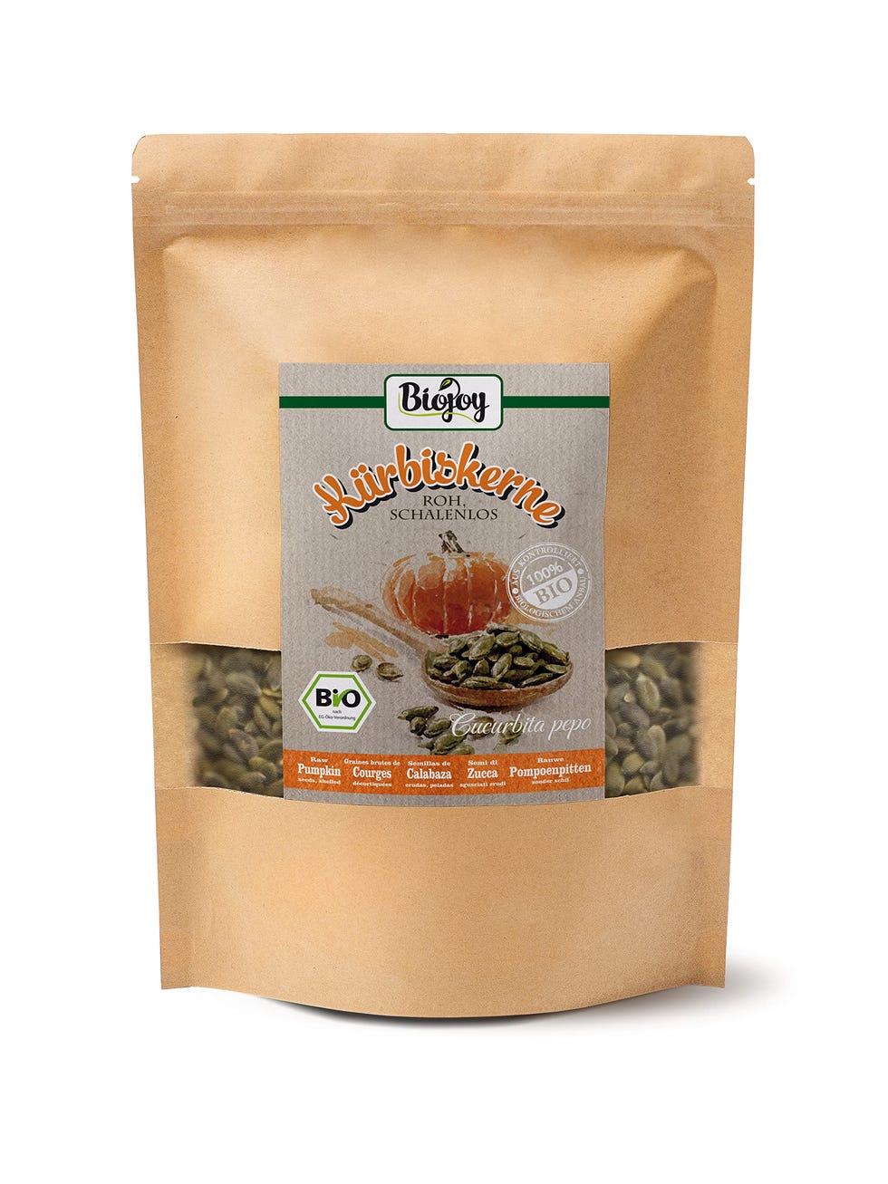 Biojoy Semi di Zucca BIO (1 kg), sgusciati e senza sale