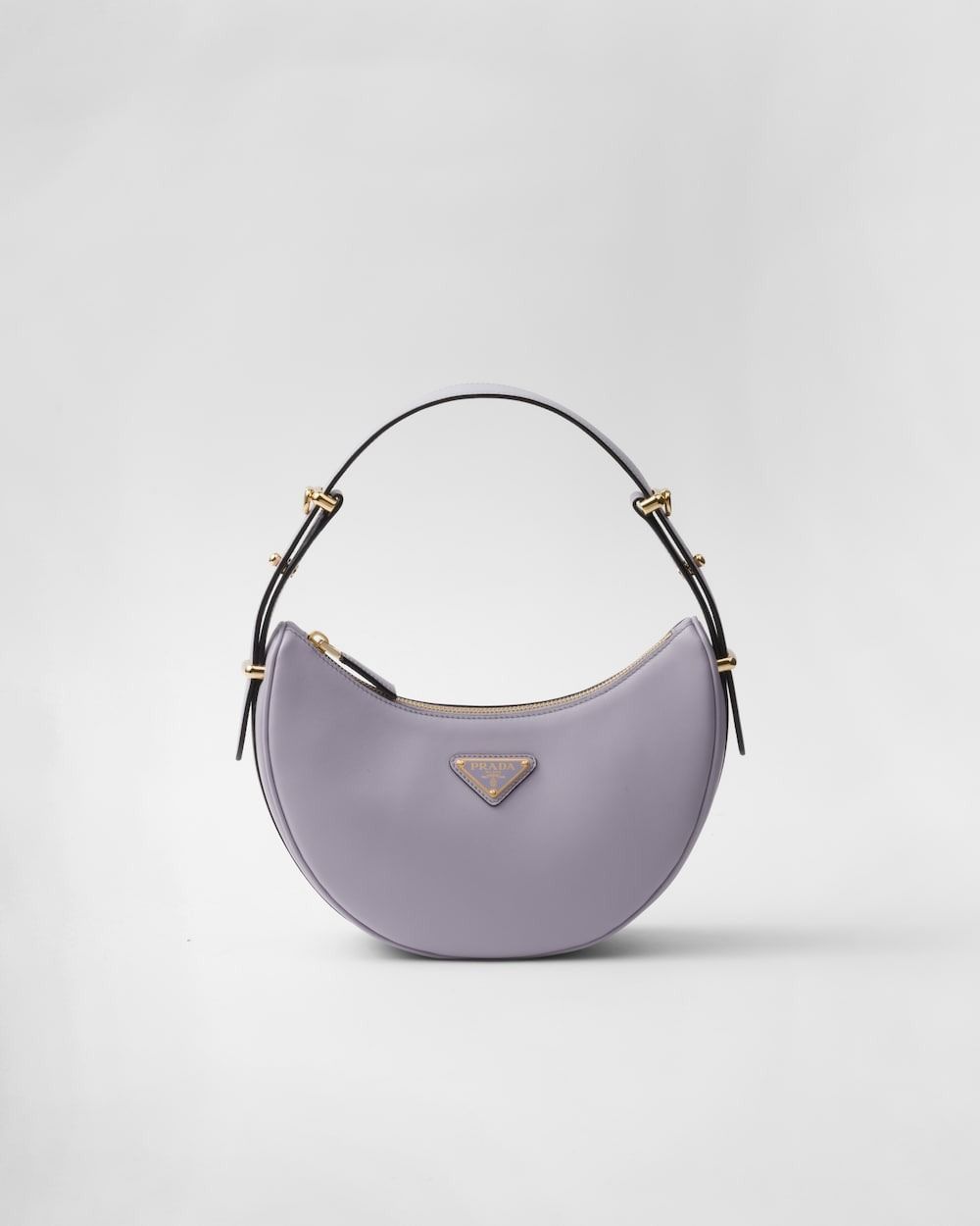 PRADA 素敵 洗練 Arque naplak レザー ショルダーバッグ Cognac Prada Arqué small leather shoulder bag | PRADA