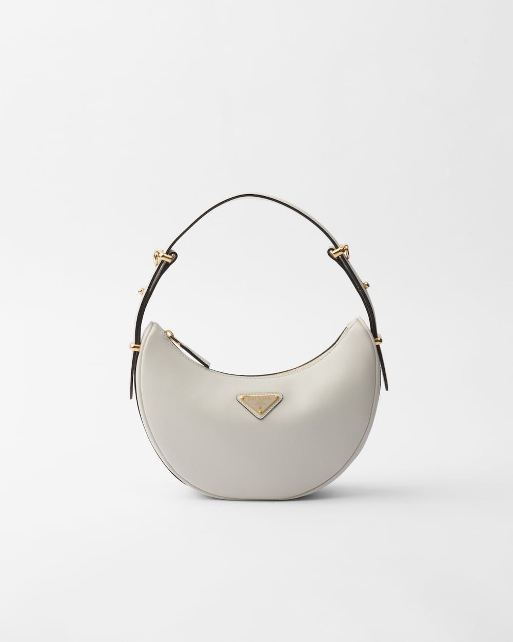 ハンドバッグ PRADA DARK GREY LEATHER ARQUE HANDBAG PRADA Prada Arque leather shoulder bag