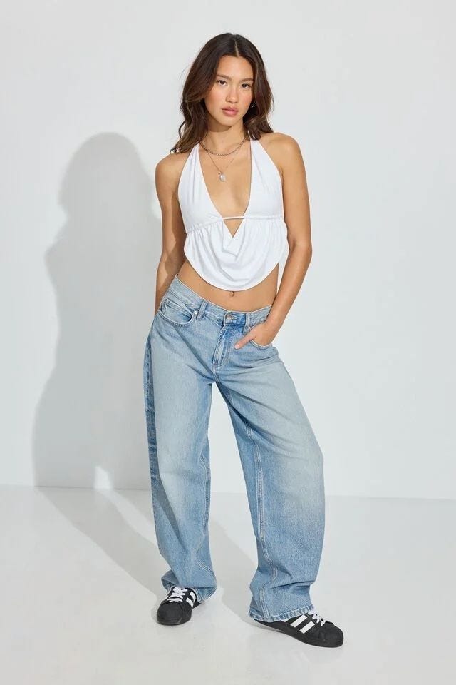 Low Rise Baggy Jeans