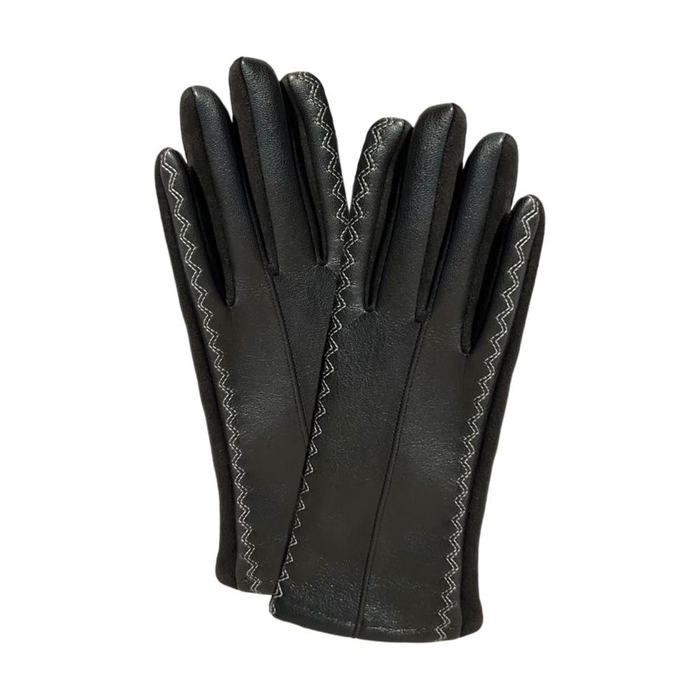 Faux Leather Gloves