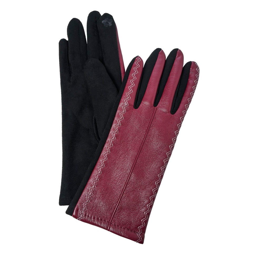 Faux Leather Glove