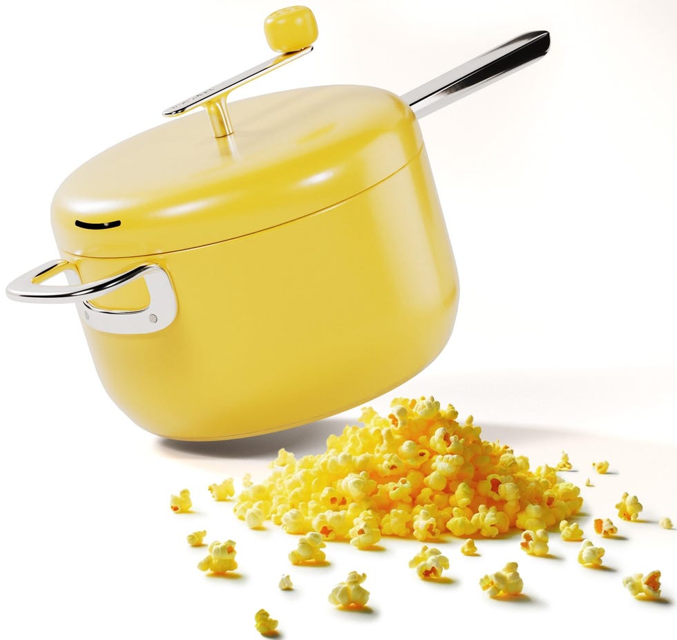 Popsmith Popcorn Popper in Butter - 6 Quart Stovetop Popcorn Machine - Stainless Steel Popcorn Maker Compatible with All Stovetops Popsmith Popcorn Popper in Butter - 6 Quart Stovetop Popcorn Machine - Stainless Steel Popcorn Maker Compatible with All Stovetops
