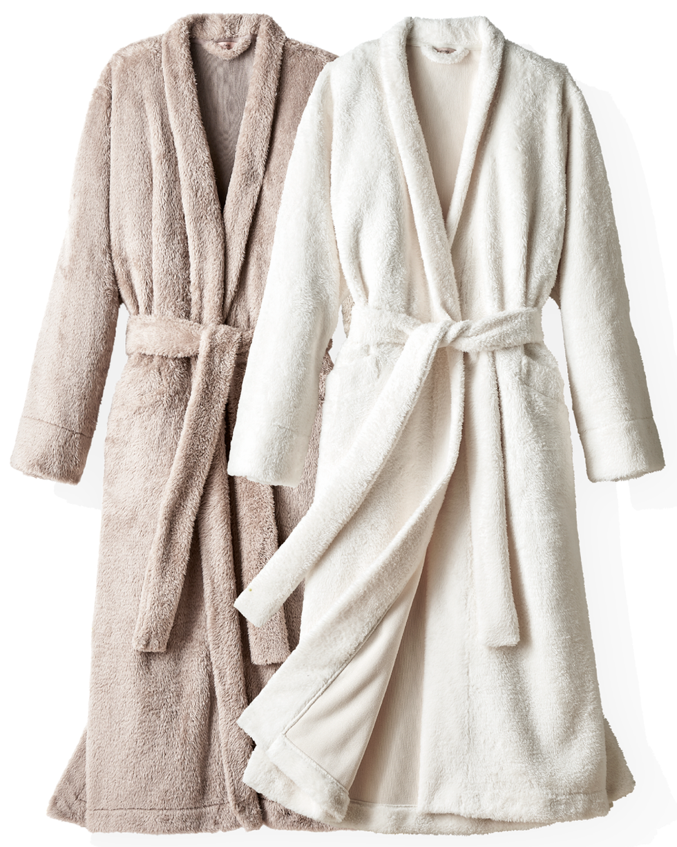 Update long plush robe 