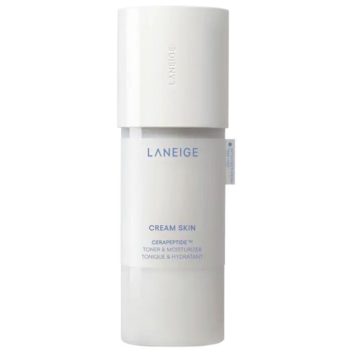 Refillable toning and moisturizing cream for the skin 