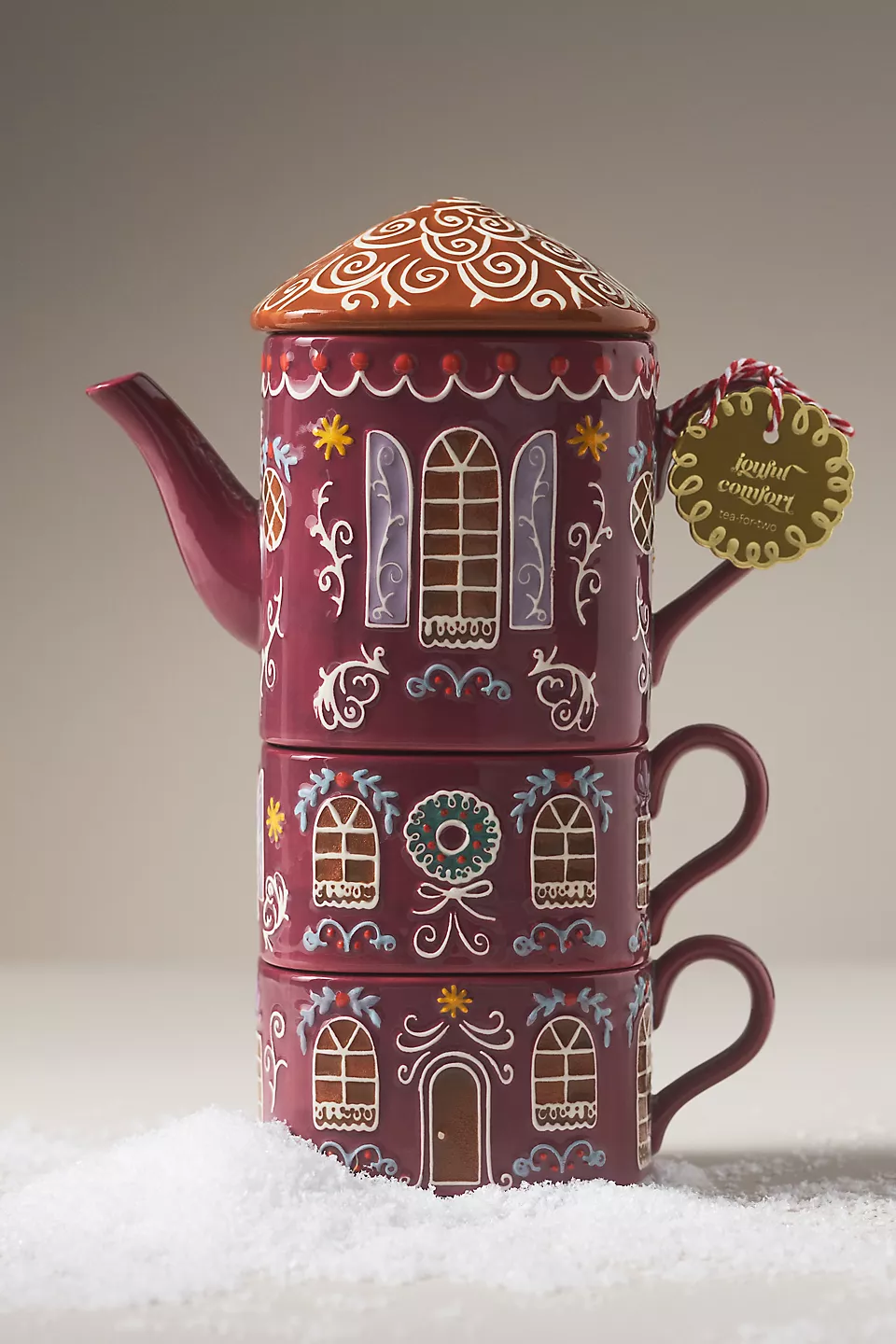 Juego de té de cerámica de jengibre