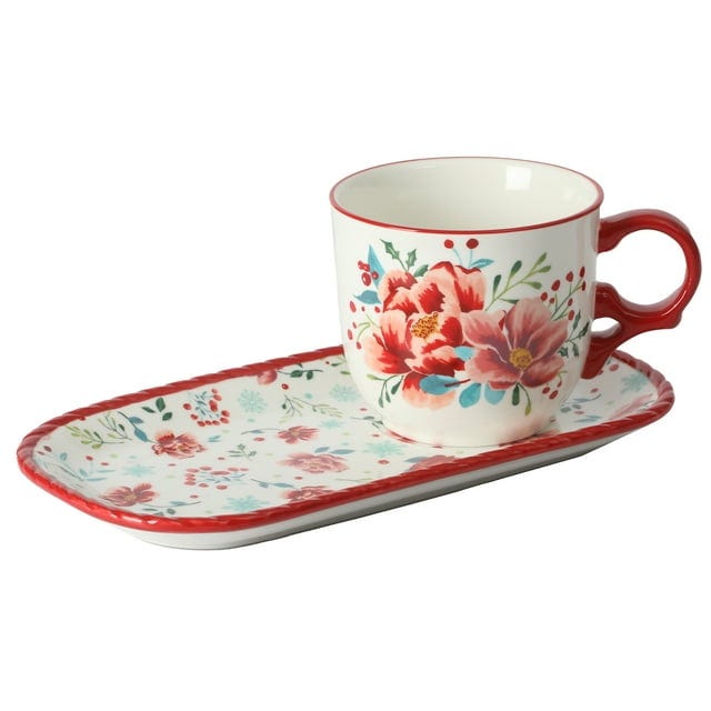 Merry Meadow Stoneware Cookie Tray Set
