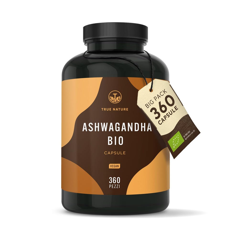 Ashwagandha Bio - 360 Capsule - Alto Dosaggio di 2600 mg al giorno - 650mg per Capsula (Withania Somnifera) - vegano, Bio India, testato in Laboratorio, produzione Tedesca - TRUE NATURE
