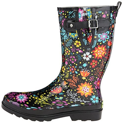 Printed Tall Waterproof Rain Boot