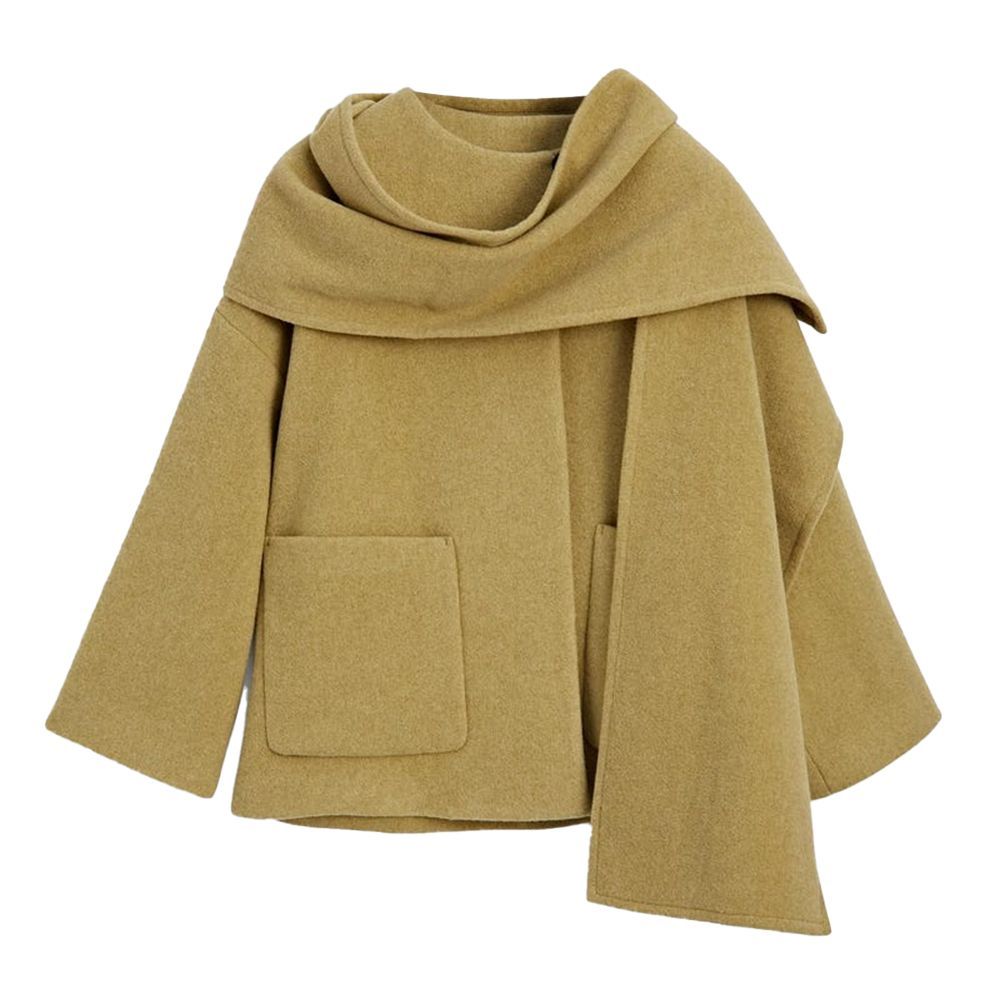 【MAISON SPECIAL】　Winter Scarf Tent Coat 1730150453-1730122228-