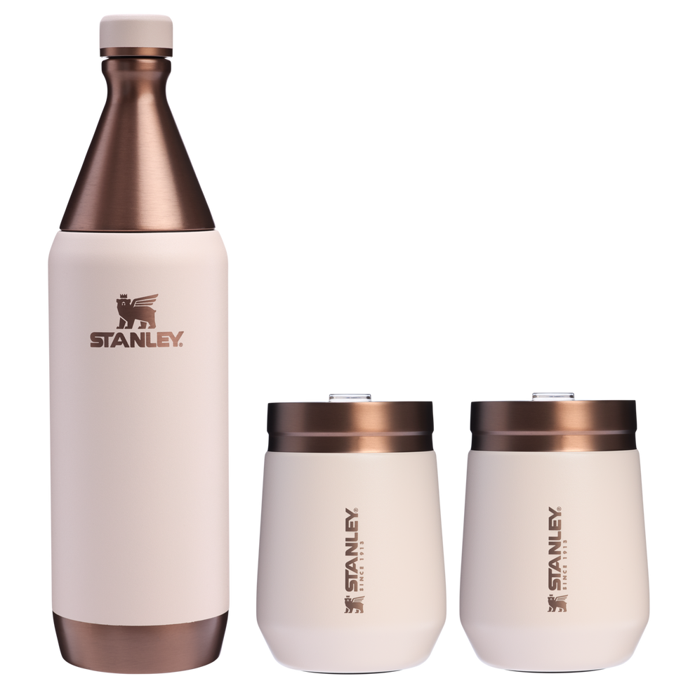Holiday All Day Slim Bottle and Wine Tumbler Set