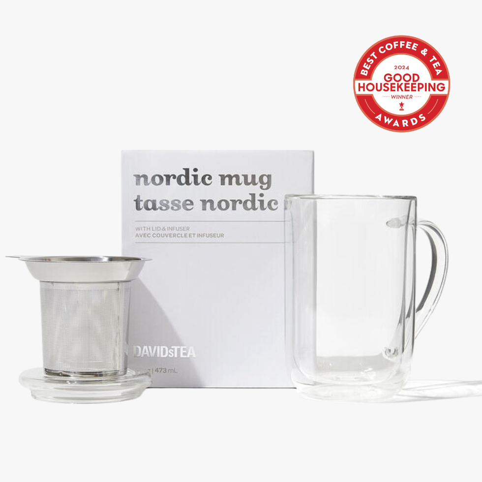 Double Walled Glass Nordic Mug with Infuser