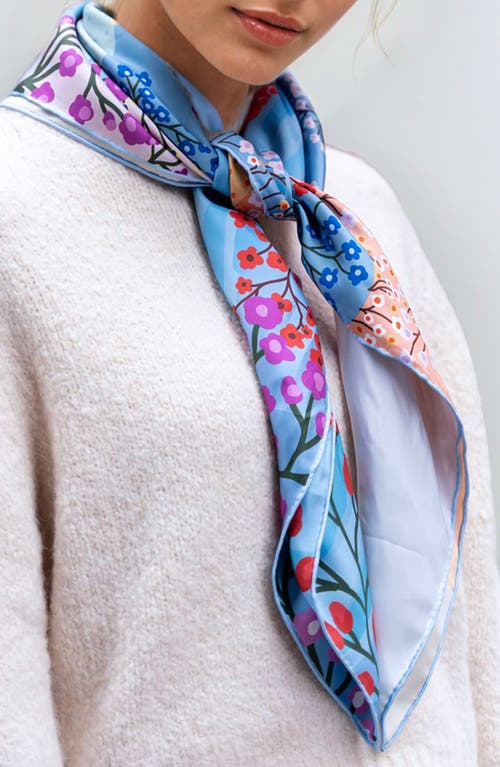 Blossoming Valley Double-Sided Silk Scarf 