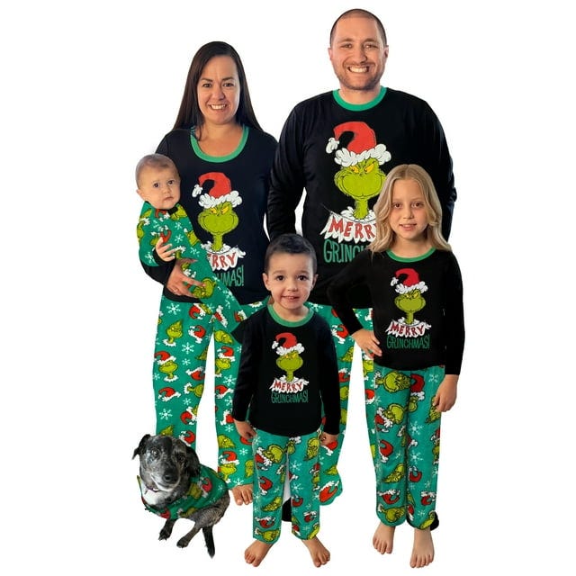 Merry Grinchmas Matching Family Pajama Set