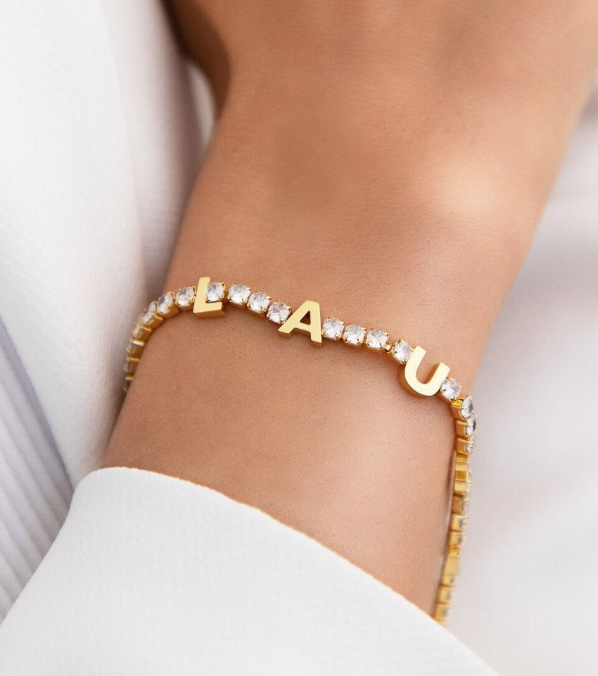 Custom tennis bracelet sales