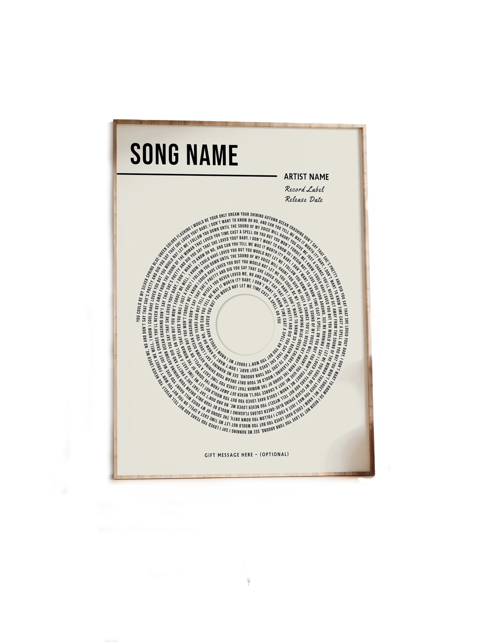 Lyrics Poster