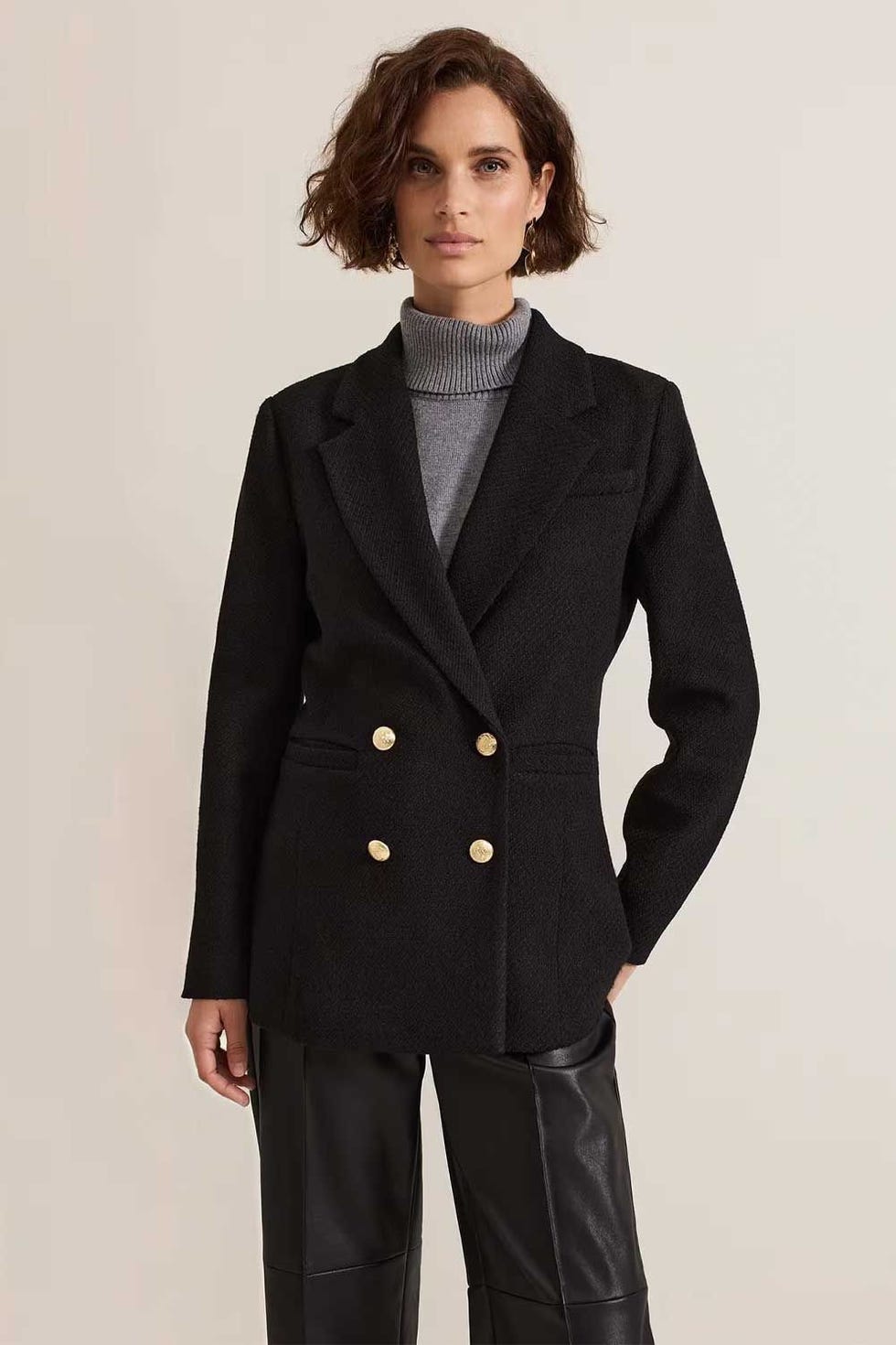 Kiana Boucle Longline Blazer