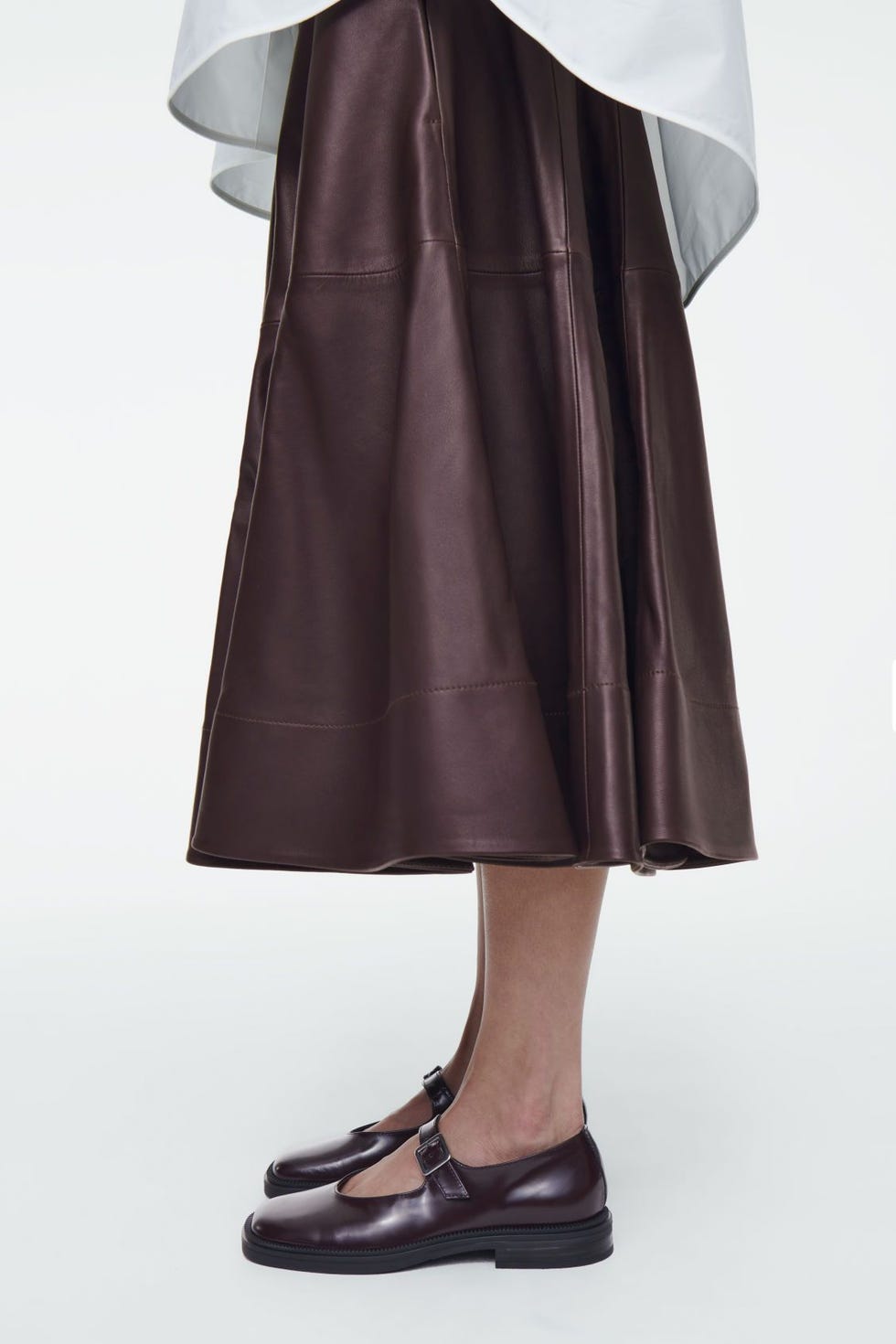 Chunky leather mary-jane shoes