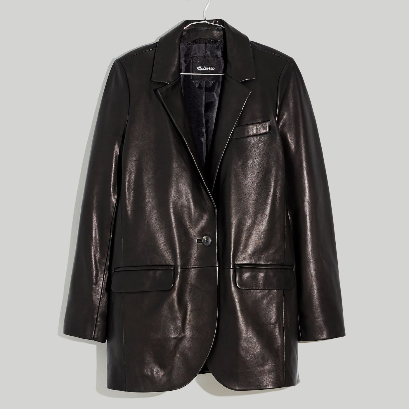 【Anyone more】[MADE] Mine Leather Blazer Jacket Leather Blazer - Get Custom Leather Blazer Online – StudioSuits
