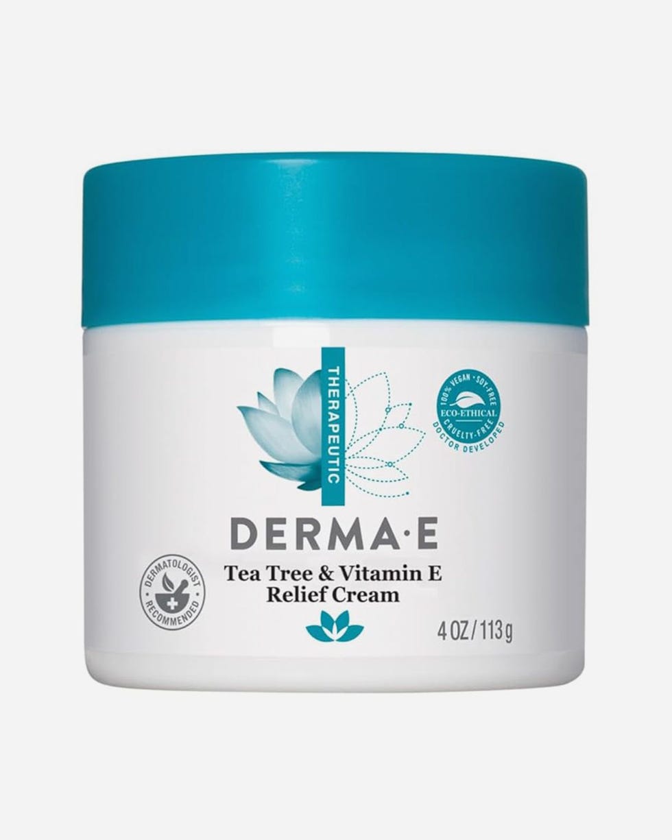 Derma E Tea Tree and Vitamin E Relief Cream - Deeply Moisturizing Tea Tree Lotion - Vitamin E Cream Soothes, Calms and Nourishes Dry, Irritated Skin, 4 oz